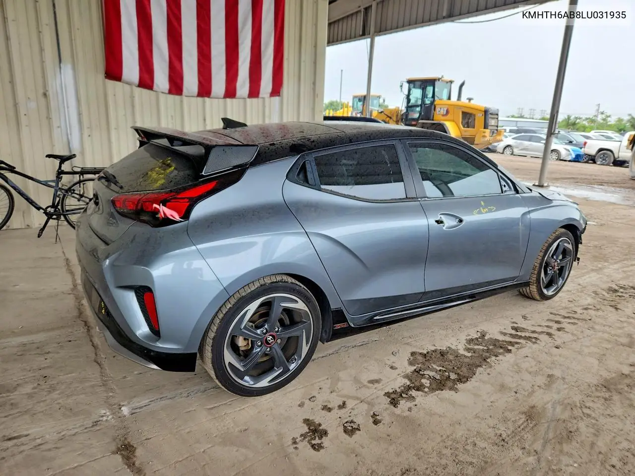 2020 HYUNDAI VELOSTER VIN KMHTH6AB8LU031935 — фото 3