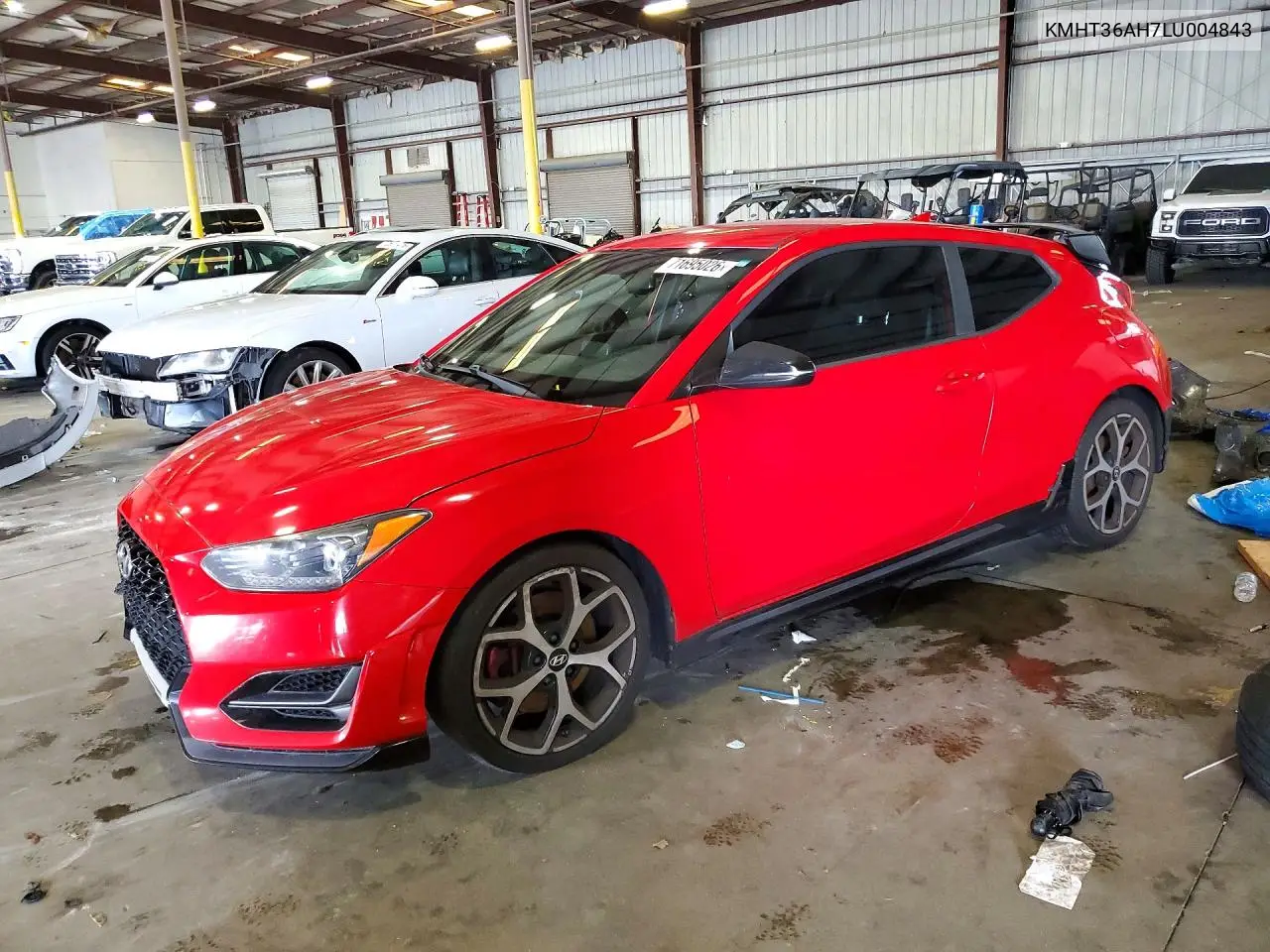 HYUNDAI VELOSTER 2020, VIN KMHT36AH7LU004843
