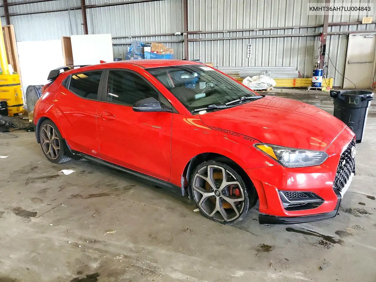 2020 HYUNDAI VELOSTER VIN KMHT36AH7LU004843 — фото 4