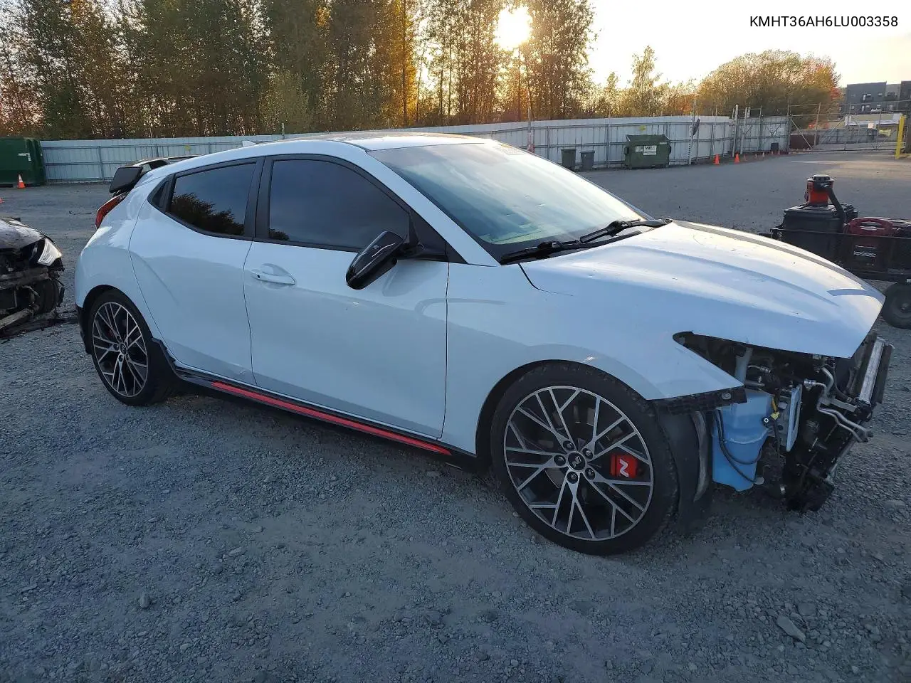 2020 HYUNDAI VELOSTER VIN KMHT36AH6LU003358 — фото 4