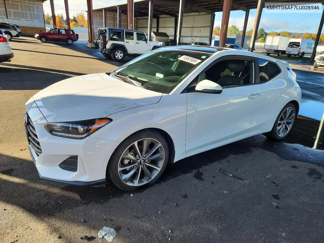 HYUNDAI VELOSTER 2020, VIN KMHTG6AF7LU028546