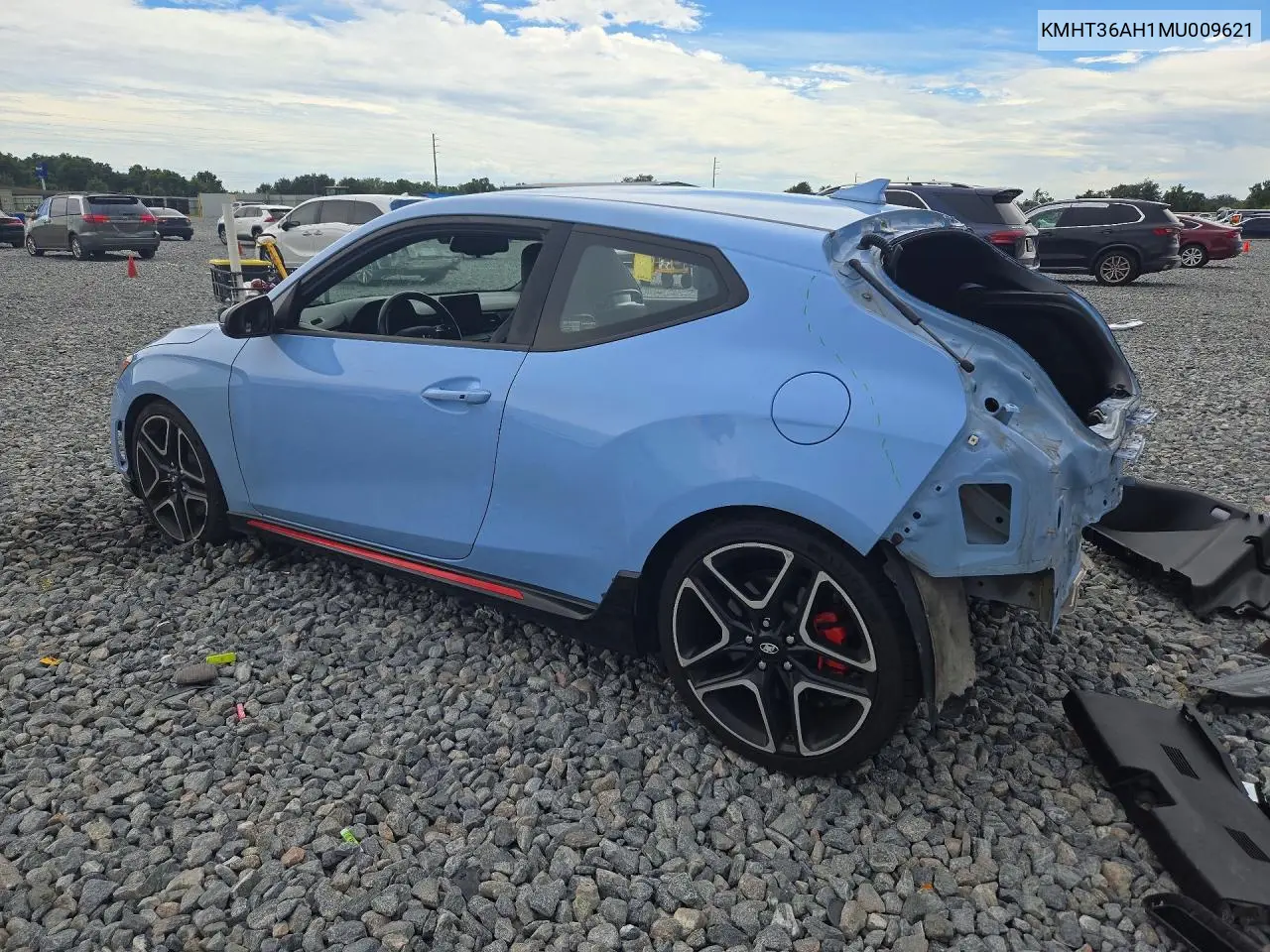 2021 HYUNDAI VELOSTER VIN KMHT36AH1MU009621 — фото 2