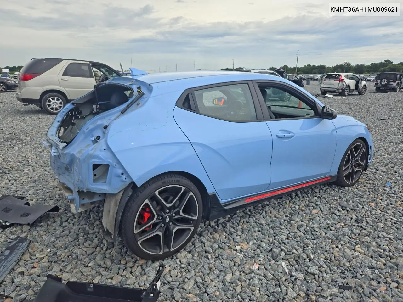 2021 HYUNDAI VELOSTER VIN KMHT36AH1MU009621 — фото 3