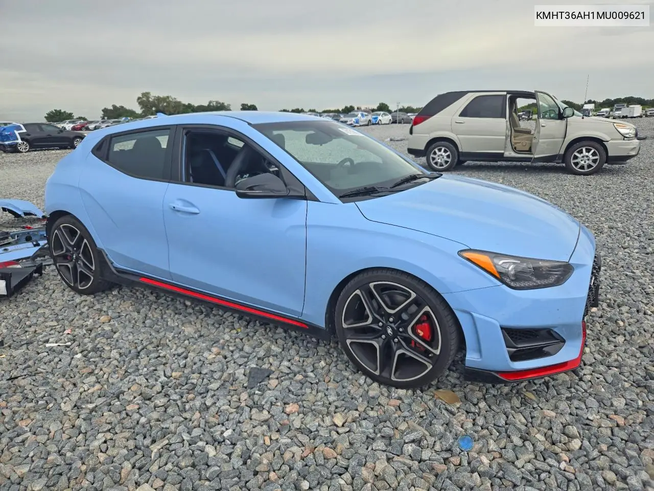 2021 HYUNDAI VELOSTER VIN KMHT36AH1MU009621 — фото 4