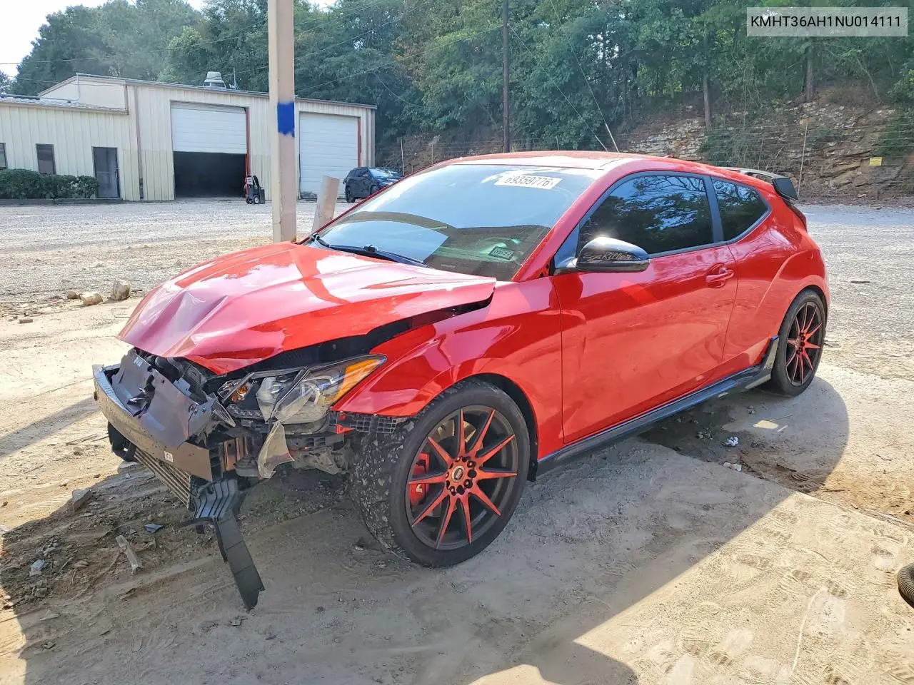 HYUNDAI VELOSTER 2022, VIN KMHT36AH1NU014111