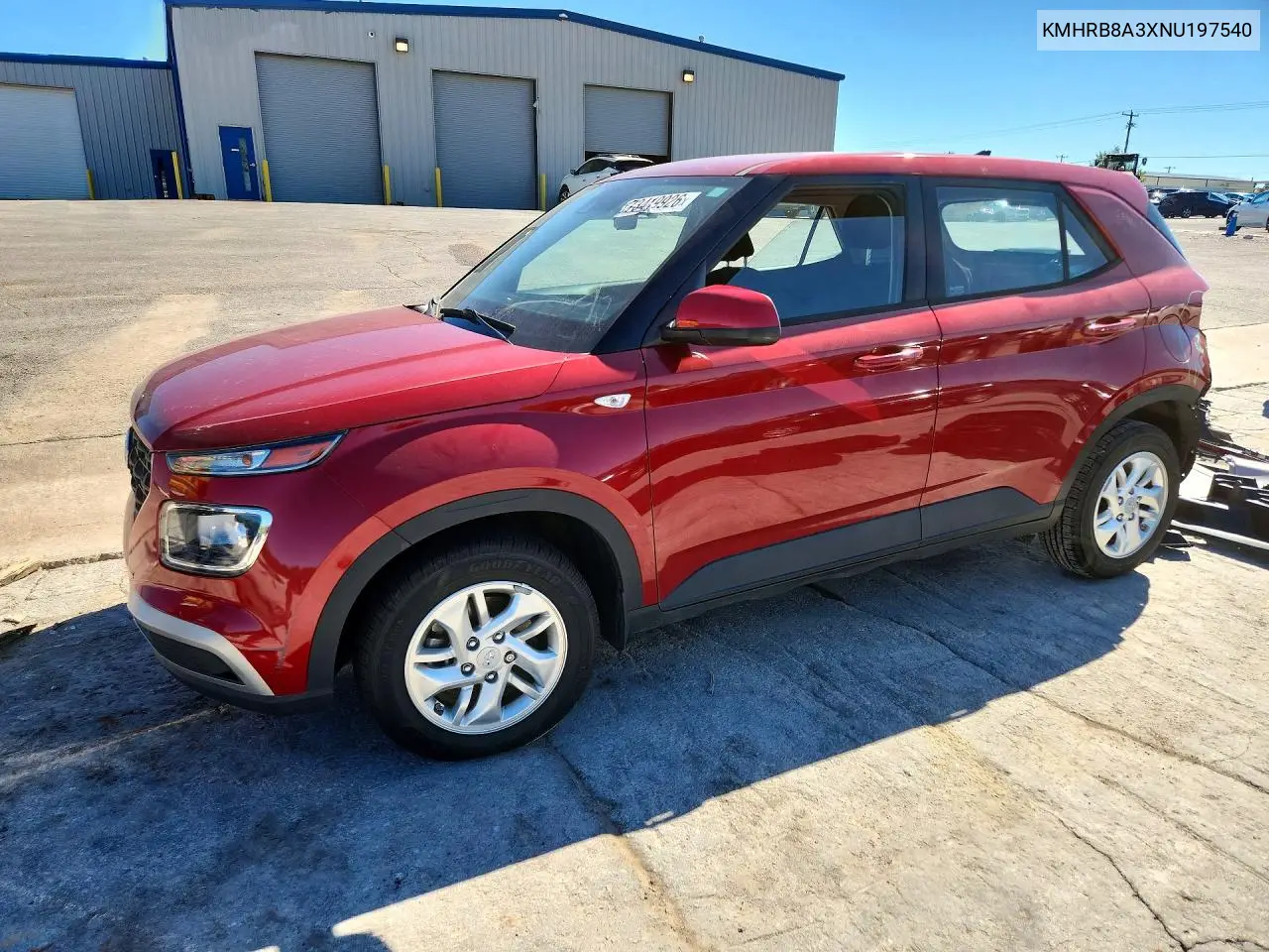 HYUNDAI VENUE 2022, VIN KMHRB8A3XNU197540