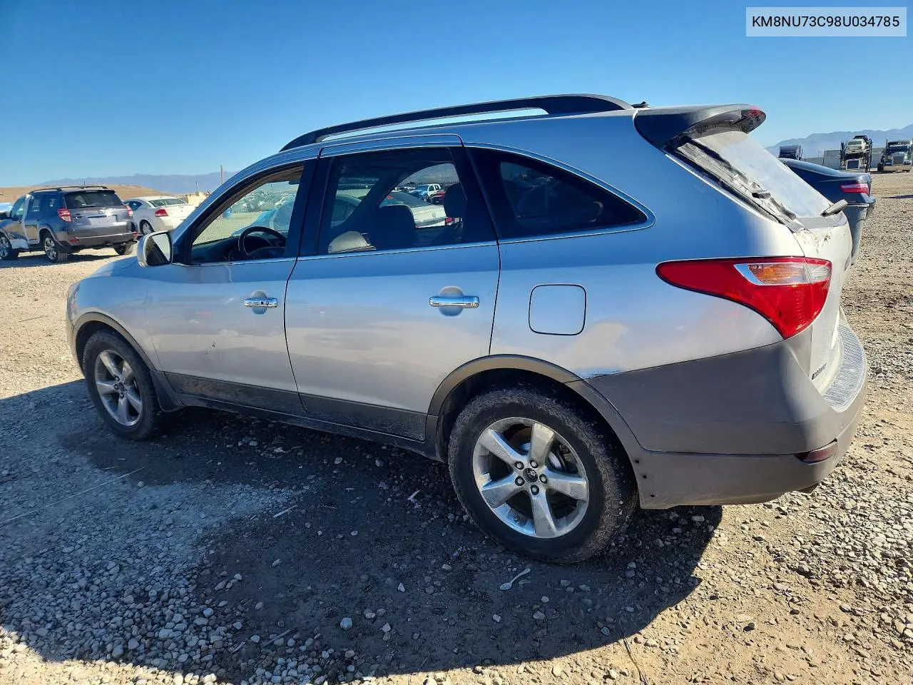2008 HYUNDAI VERACRUZ VIN KM8NU73C98U034785 — фото 2