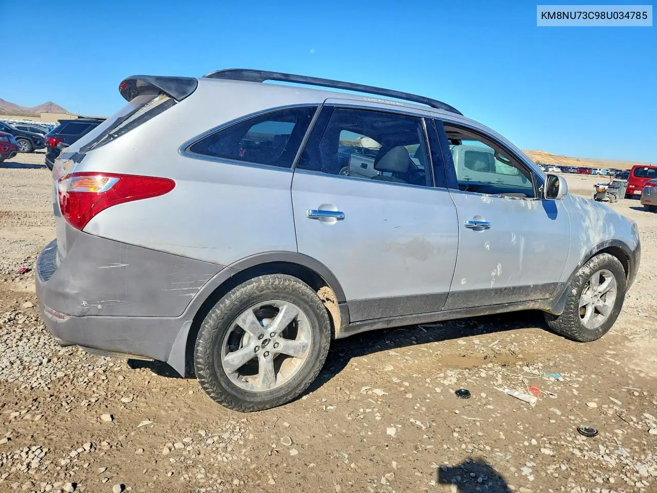 2008 HYUNDAI VERACRUZ VIN KM8NU73C98U034785 — фото 3
