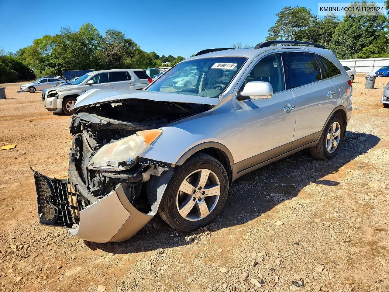 HYUNDAI VERACRUZ 2010, VIN KM8NU4CC1AU120824