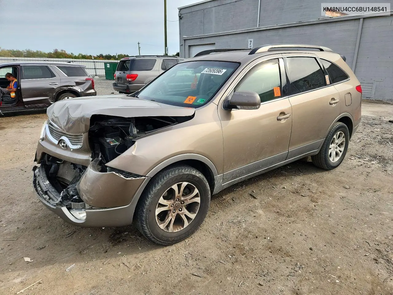 HYUNDAI VERACRUZ 2011, VIN KM8NU4CC6BU148541