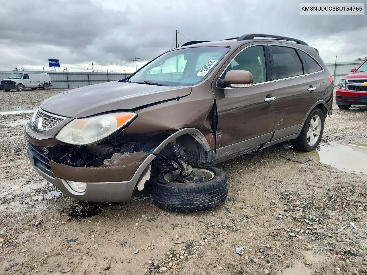 HYUNDAI VERACRUZ 2011, VIN KM8NUDCC3BU154765