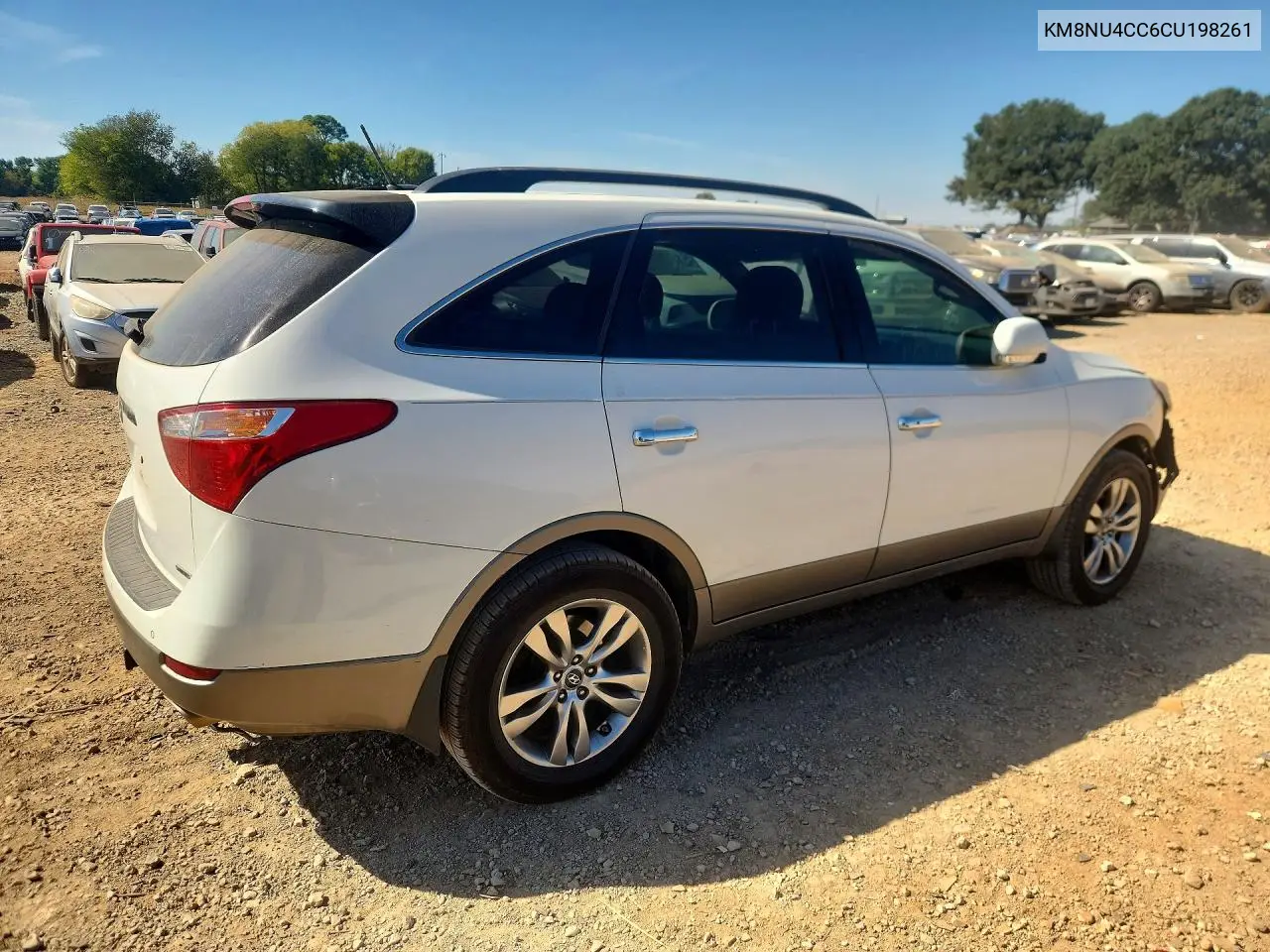 2012 HYUNDAI VERACRUZ VIN KM8NU4CC6CU198261 — фото 3