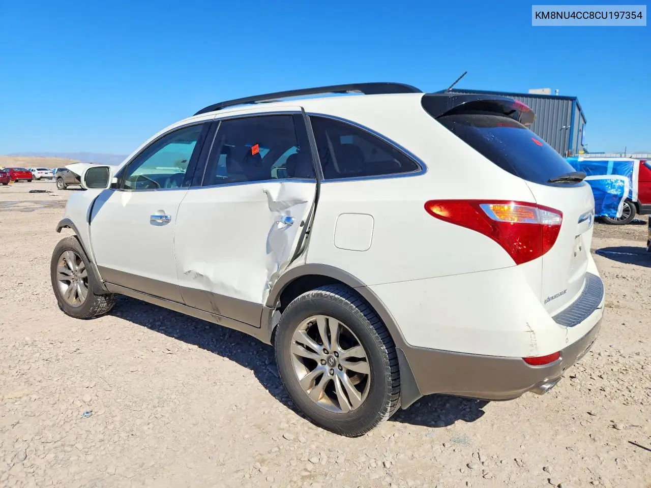 2012 HYUNDAI VERACRUZ VIN KM8NU4CC8CU197354 — фото 2
