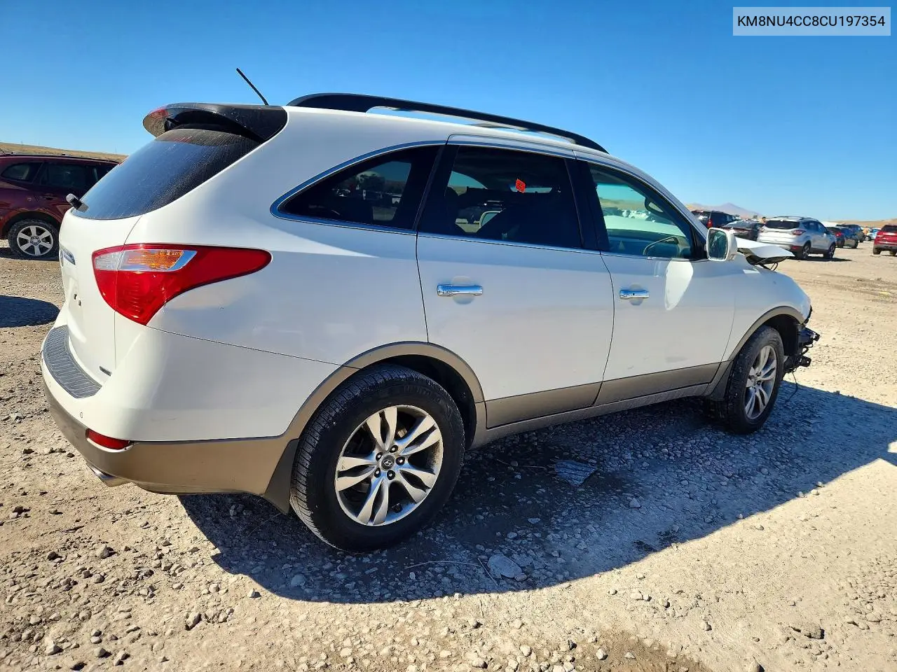 2012 HYUNDAI VERACRUZ VIN KM8NU4CC8CU197354 — фото 3