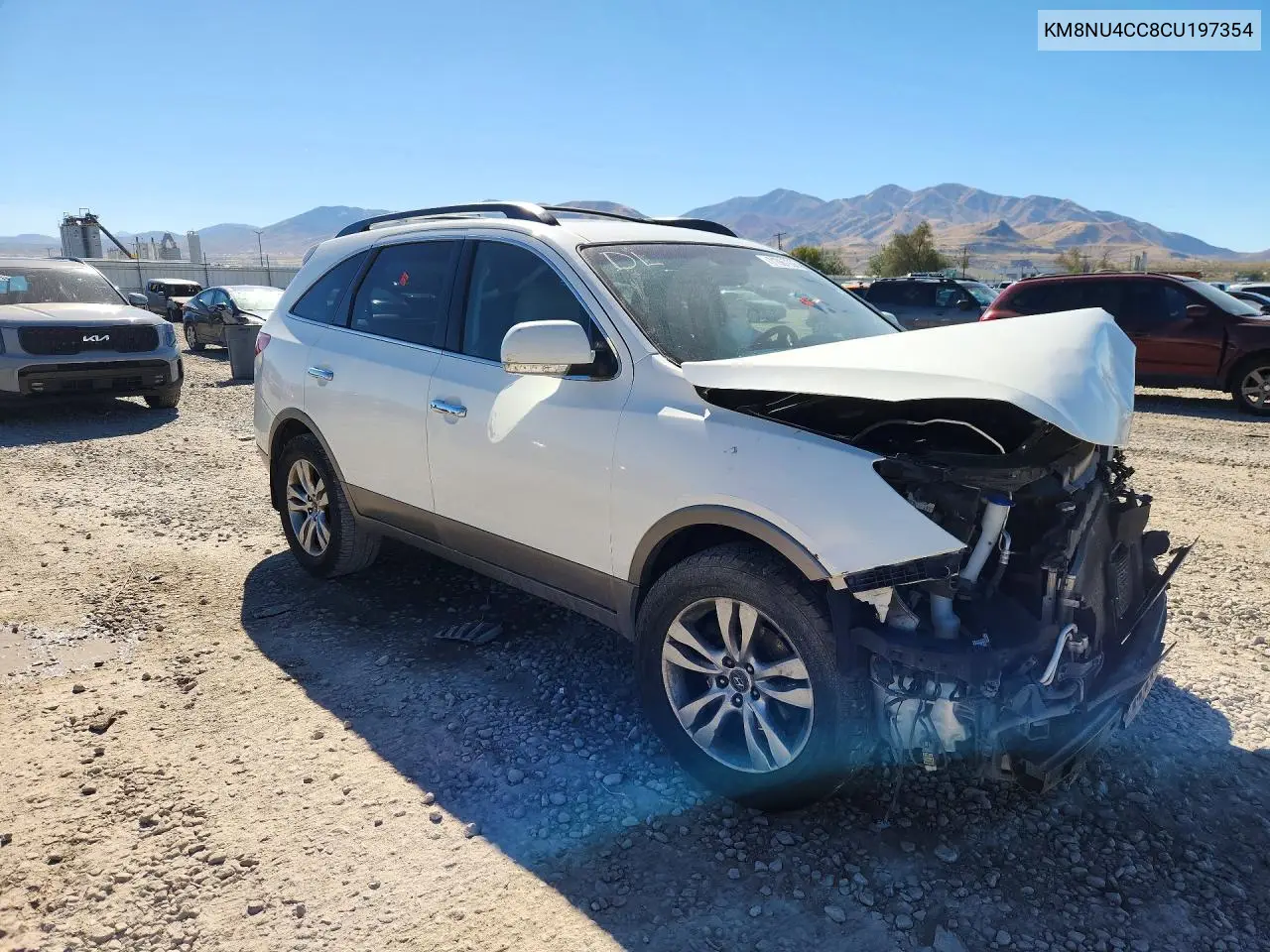 2012 HYUNDAI VERACRUZ VIN KM8NU4CC8CU197354 — фото 4