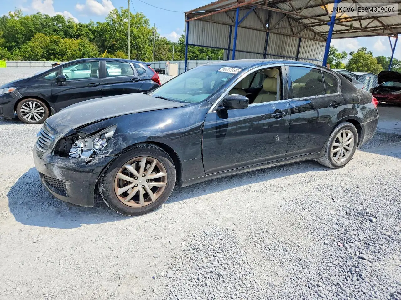 INFINITI G 2009, VIN JNKCV61E89M309666
