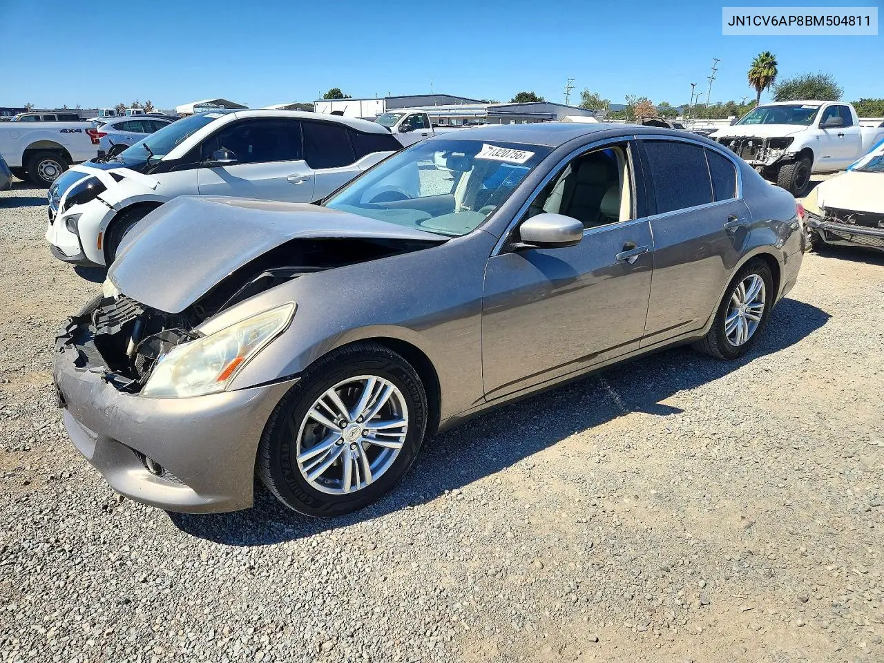 INFINITI G 2011, VIN JN1CV6AP8BM504811