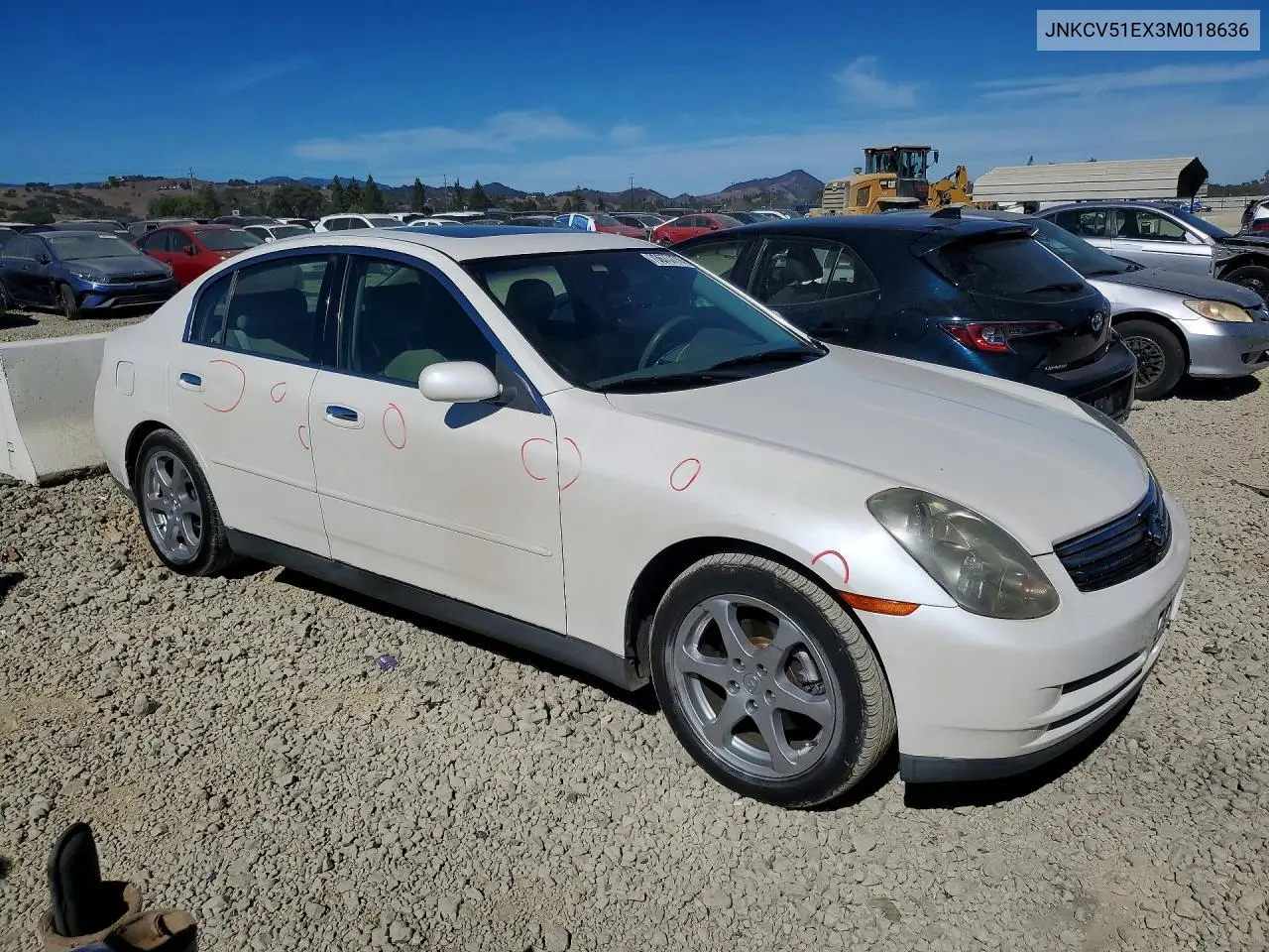 2003 INFINITI G VIN JNKCV51EX3M018636 — фото 4