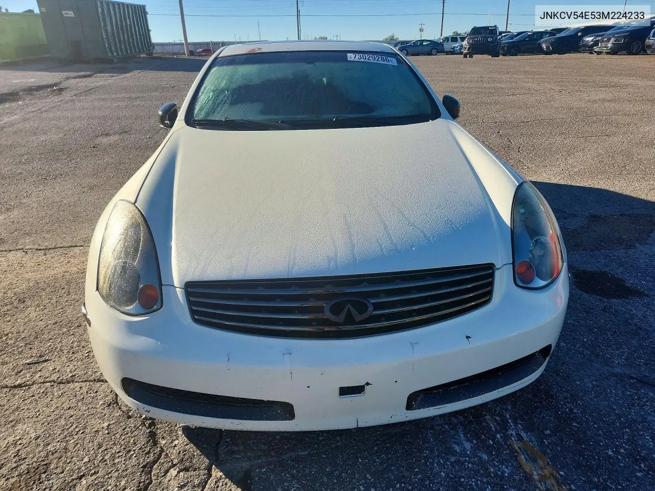 INFINITI G 2003, VIN JNKCV54E53M224233