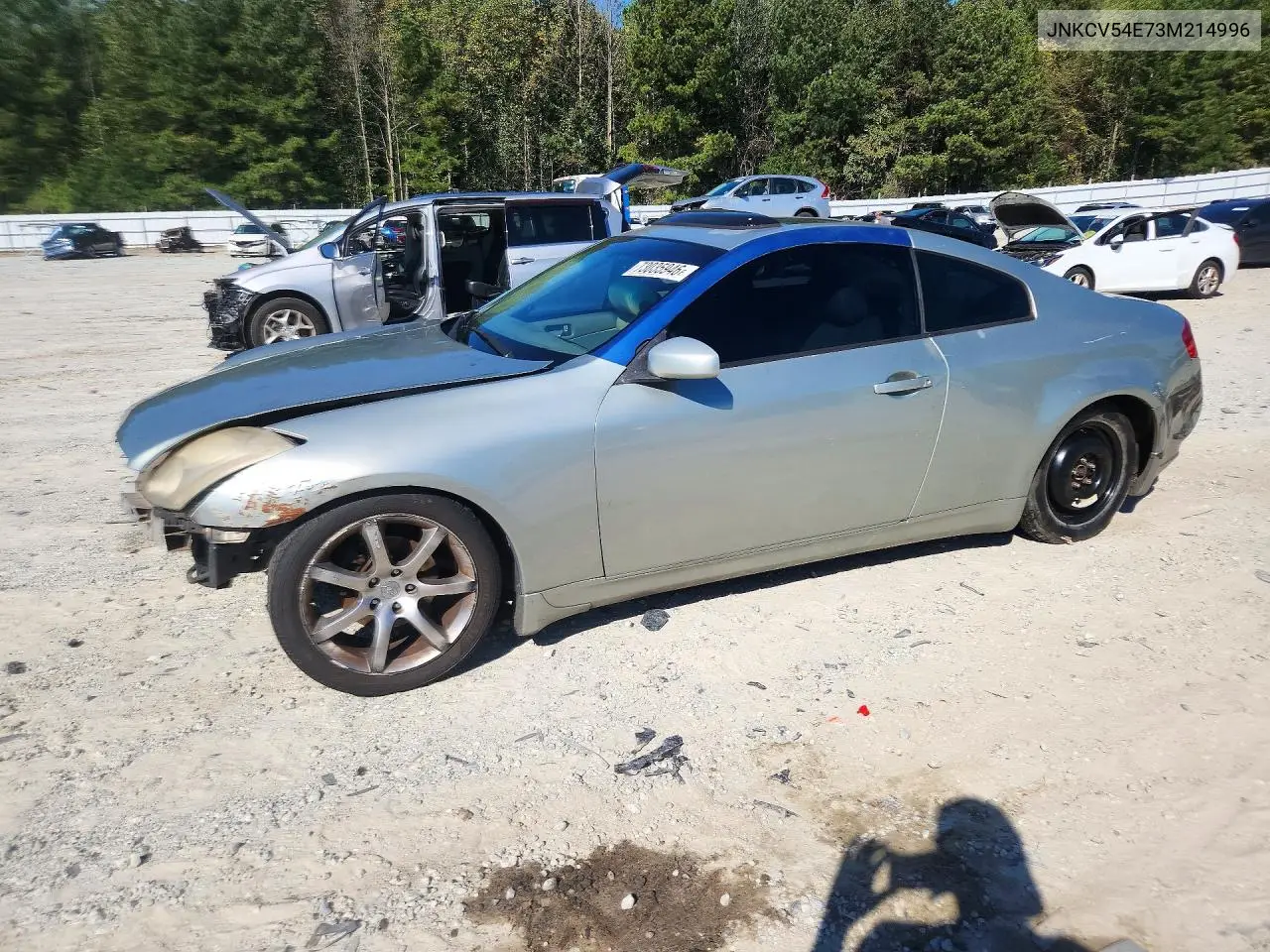 INFINITI G 2003, VIN JNKCV54E73M214996