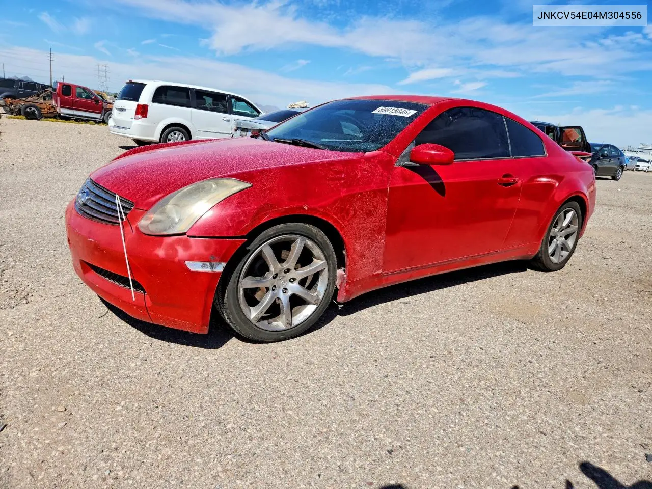 INFINITI G 2004, VIN JNKCV54E04M304556