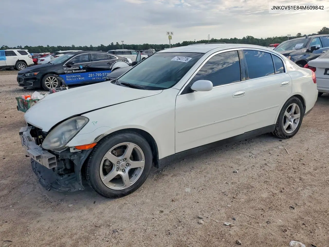 INFINITI G 2004, VIN JNKCV51E84M609842