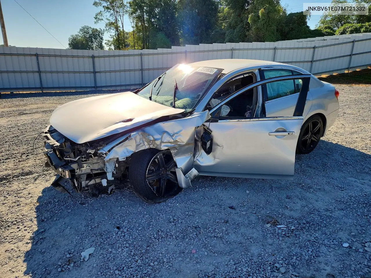 INFINITI G 2007, VIN JNKBV61E07M721332