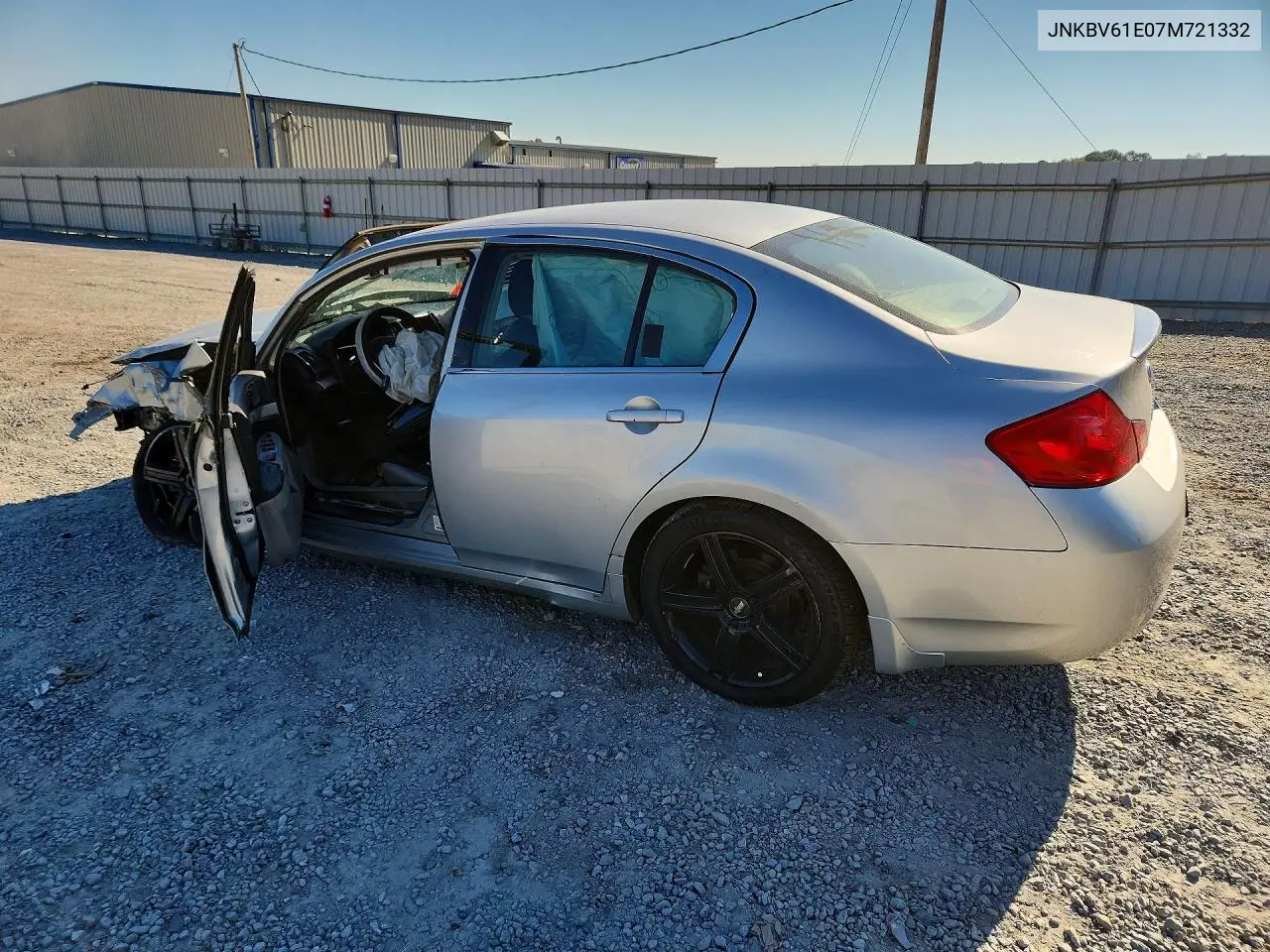 2007 INFINITI G VIN JNKBV61E07M721332 — фото 2