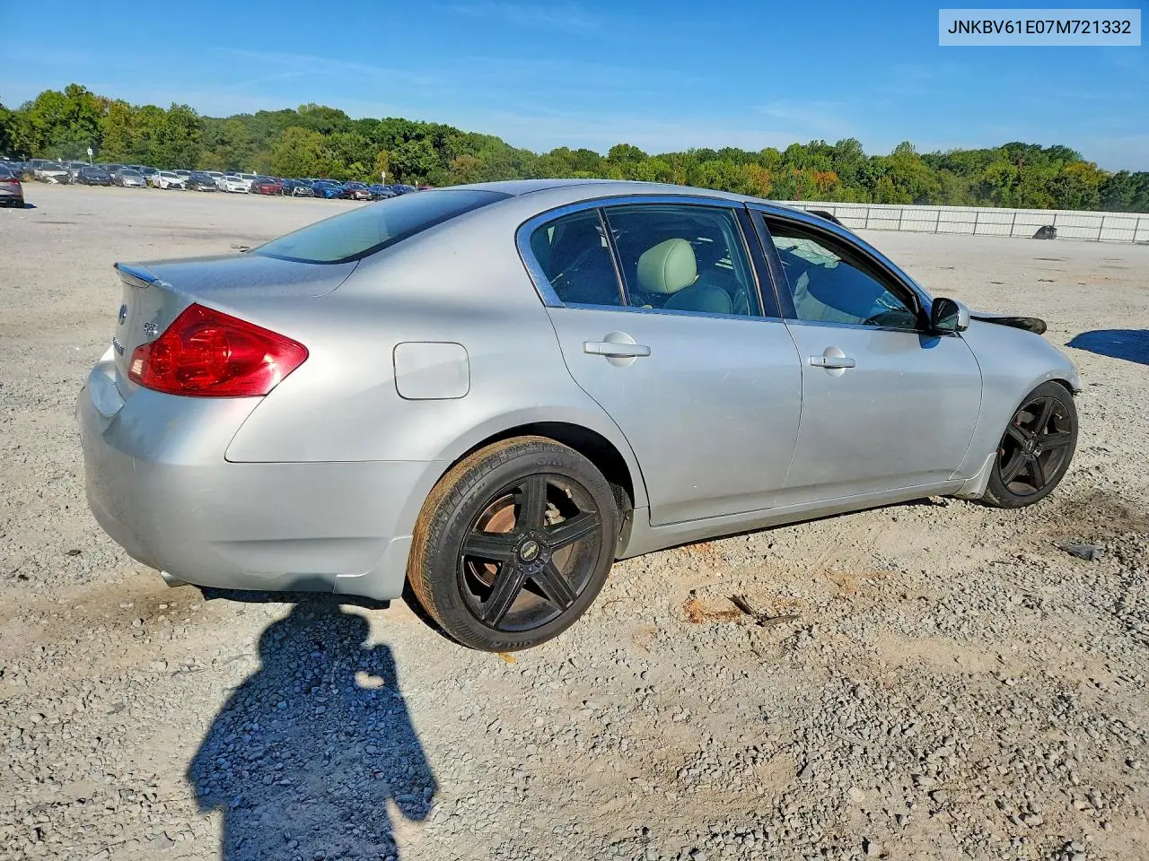 2007 INFINITI G VIN JNKBV61E07M721332 — фото 3