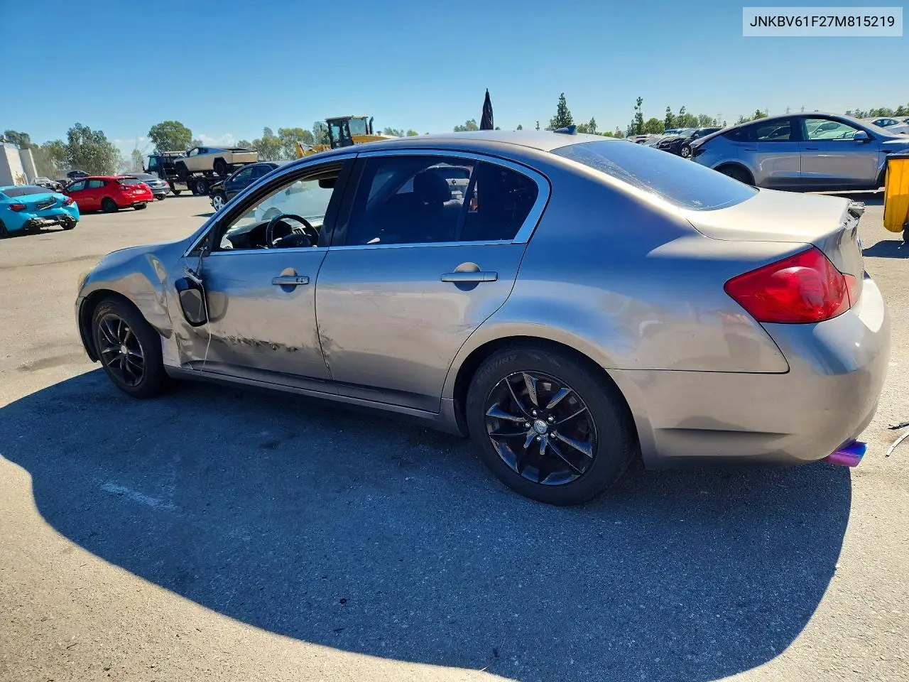 2007 INFINITI G VIN JNKBV61F27M815219 — фото 2