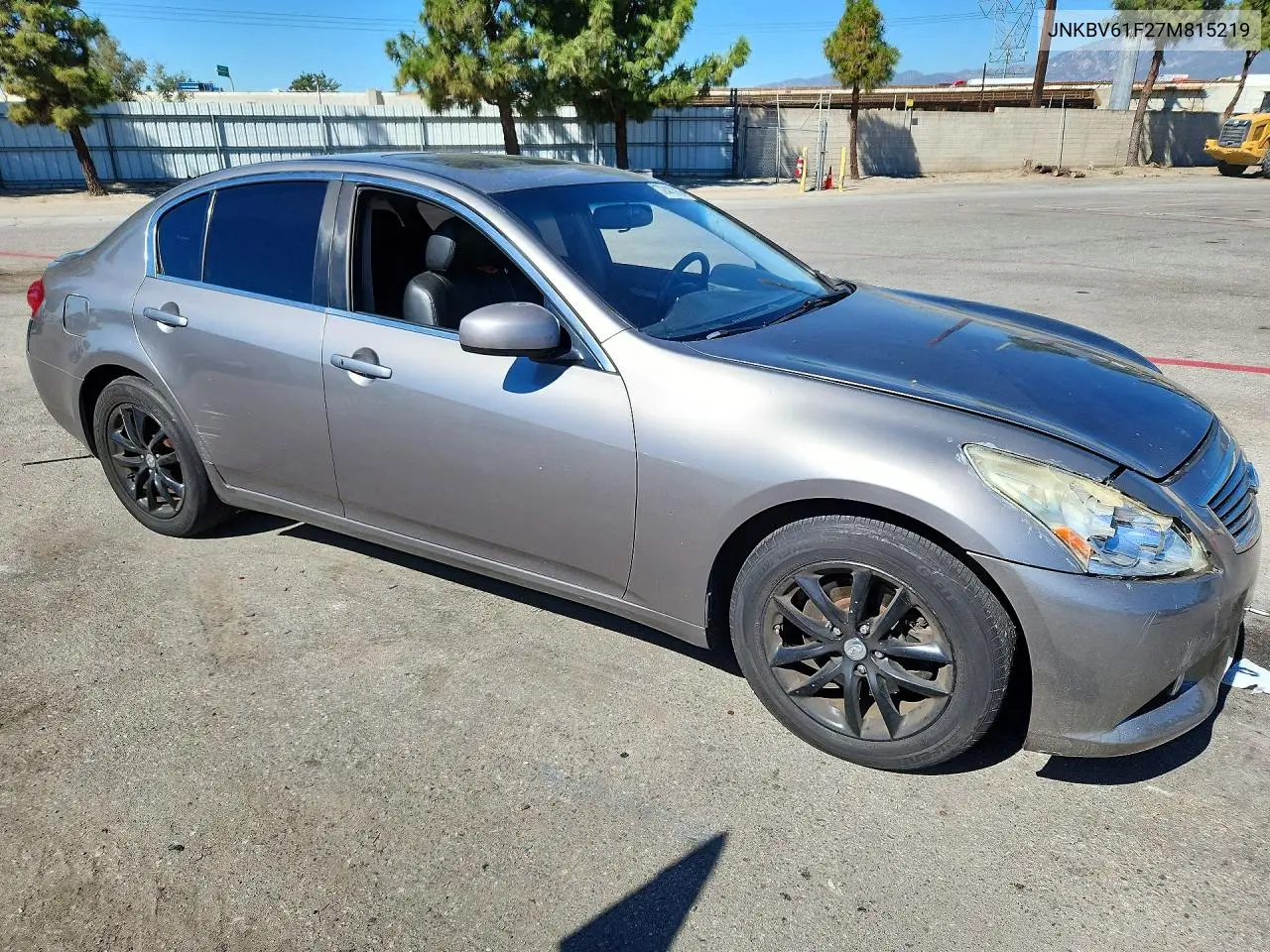 2007 INFINITI G VIN JNKBV61F27M815219 — фото 4