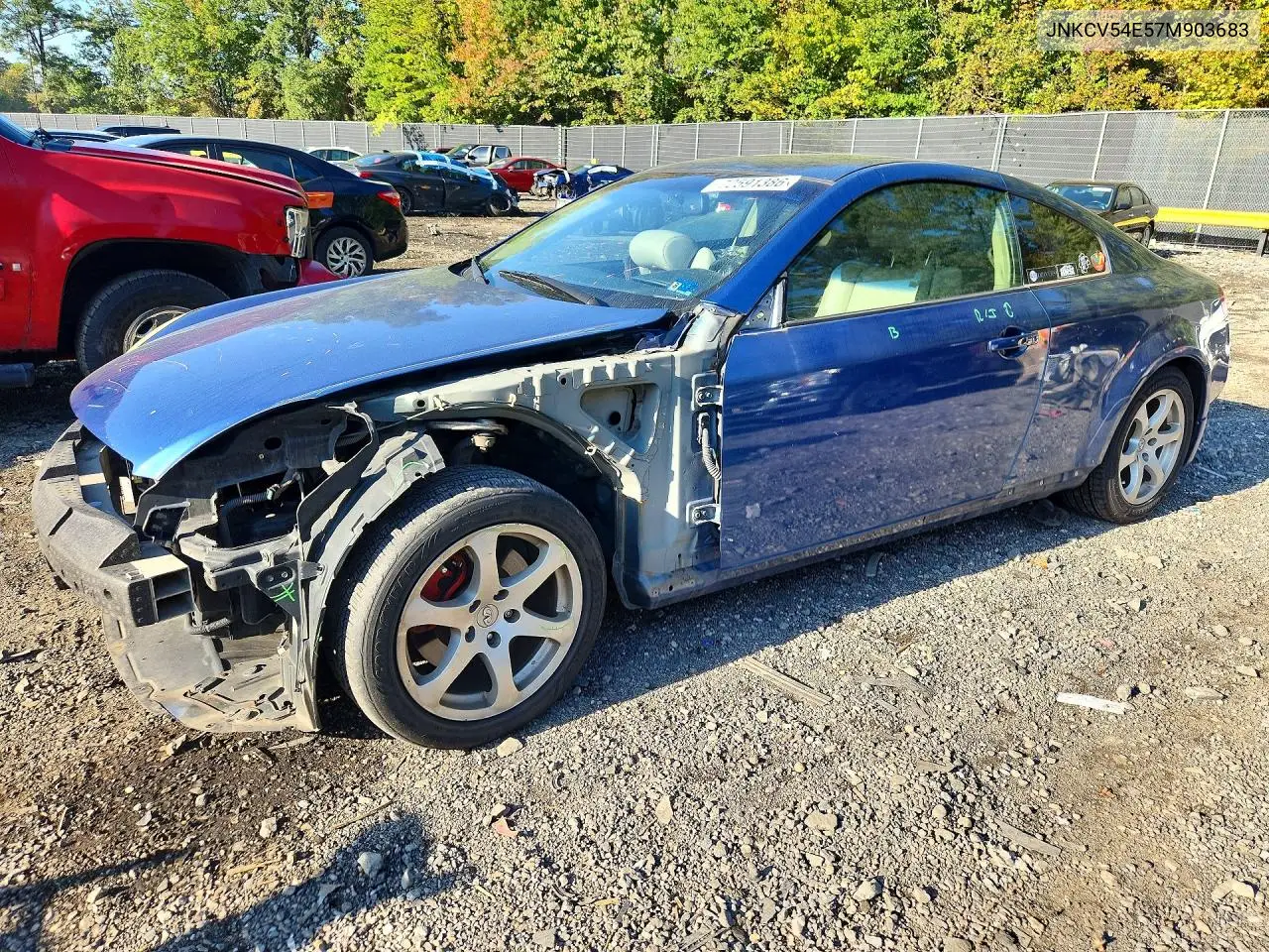 INFINITI G 2007, VIN JNKCV54E57M903683