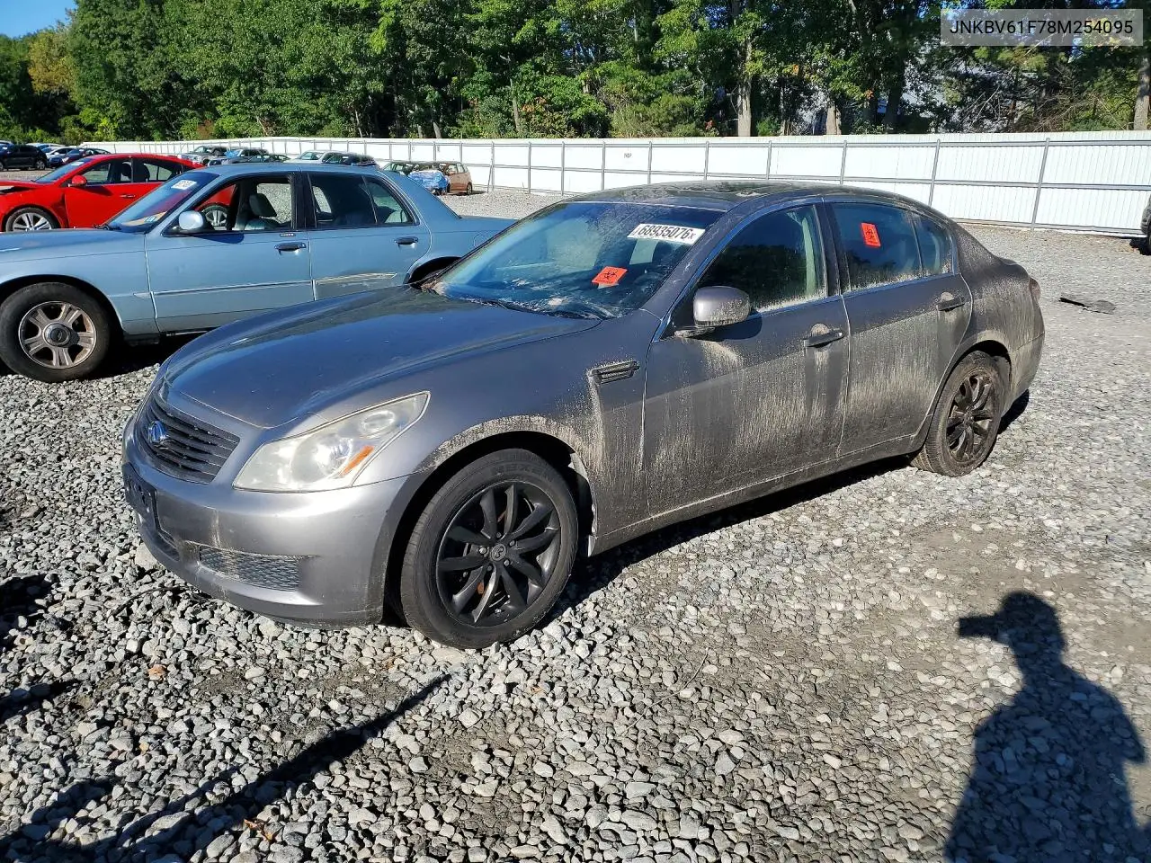 INFINITI G 2008, VIN JNKBV61F78M254095