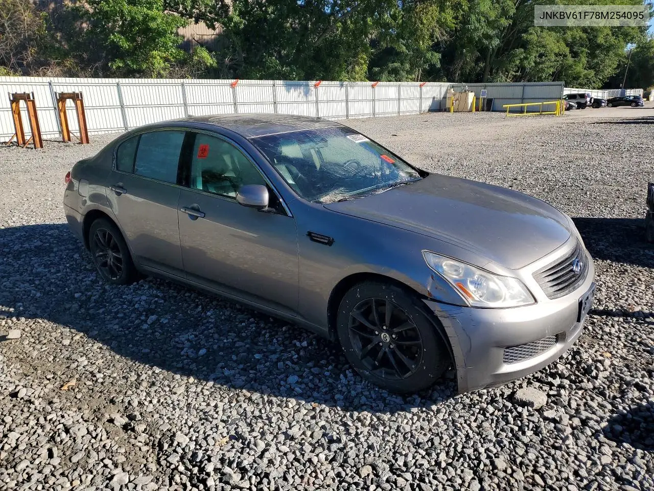 2008 INFINITI G VIN JNKBV61F78M254095 — фото 4