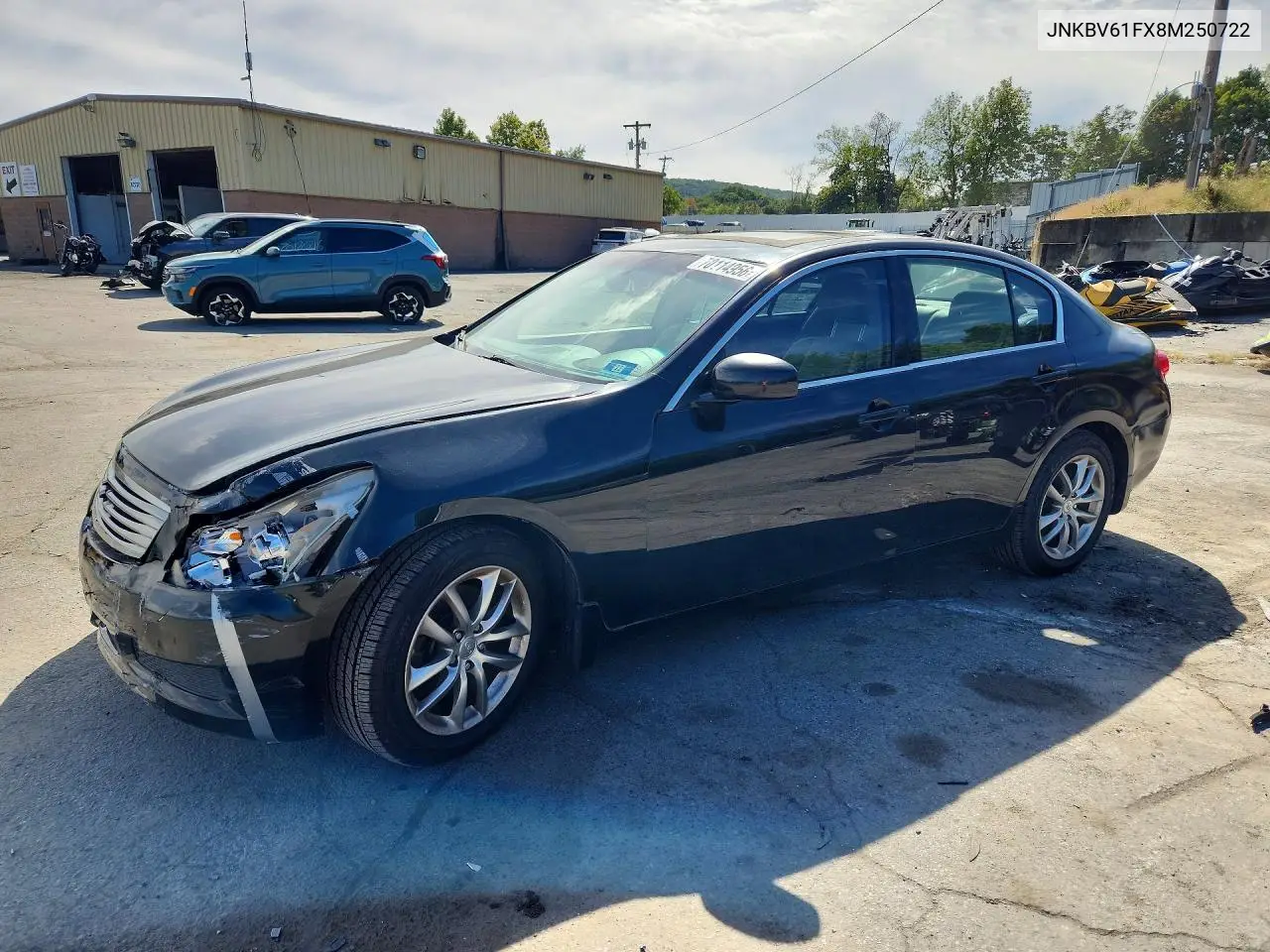 INFINITI G 2008, VIN JNKBV61FX8M250722