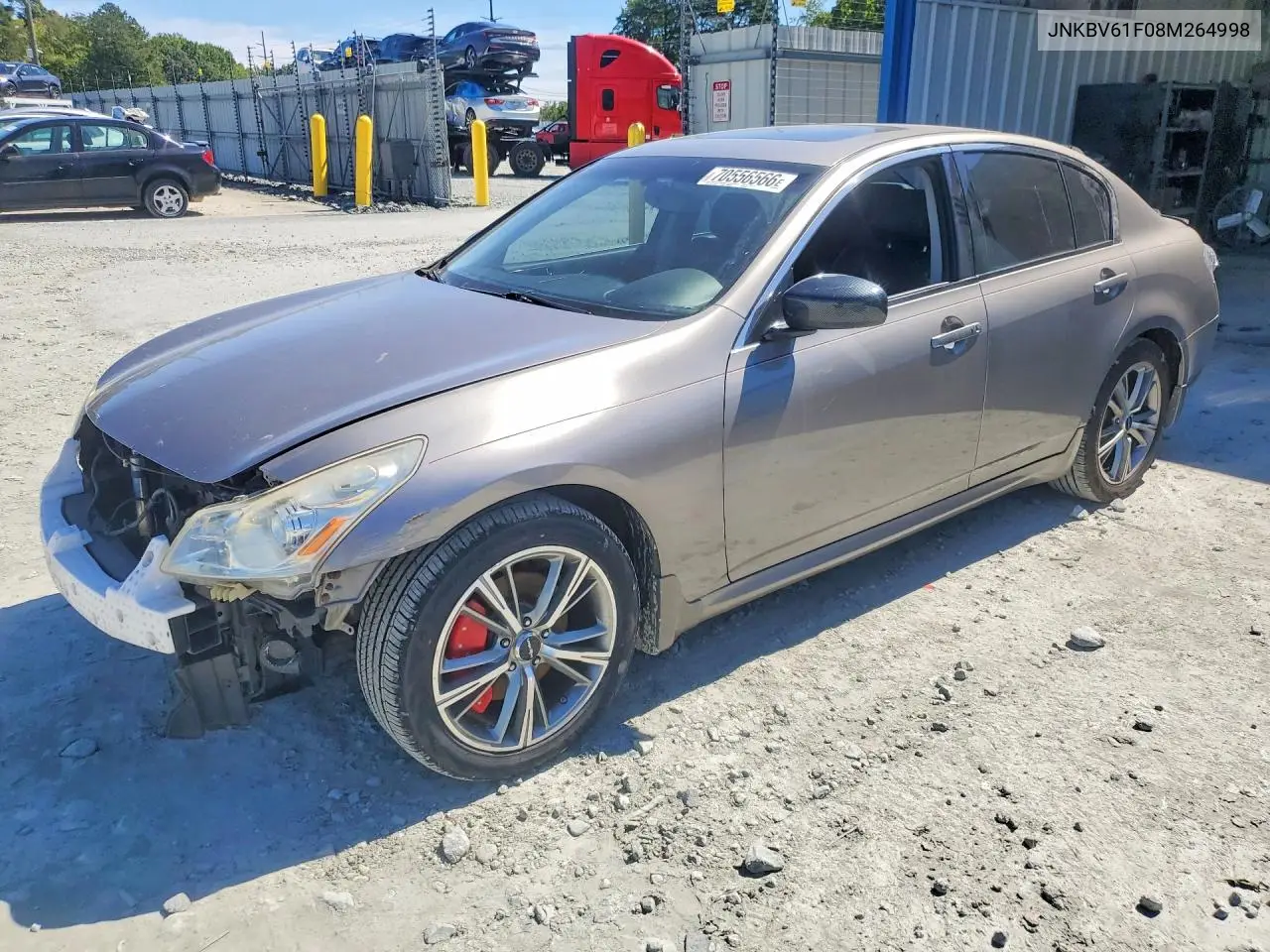 INFINITI G 2008, VIN JNKBV61F08M264998