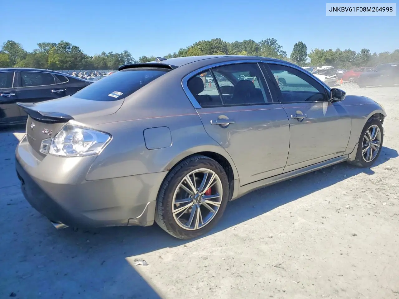 2008 INFINITI G VIN JNKBV61F08M264998 — фото 3
