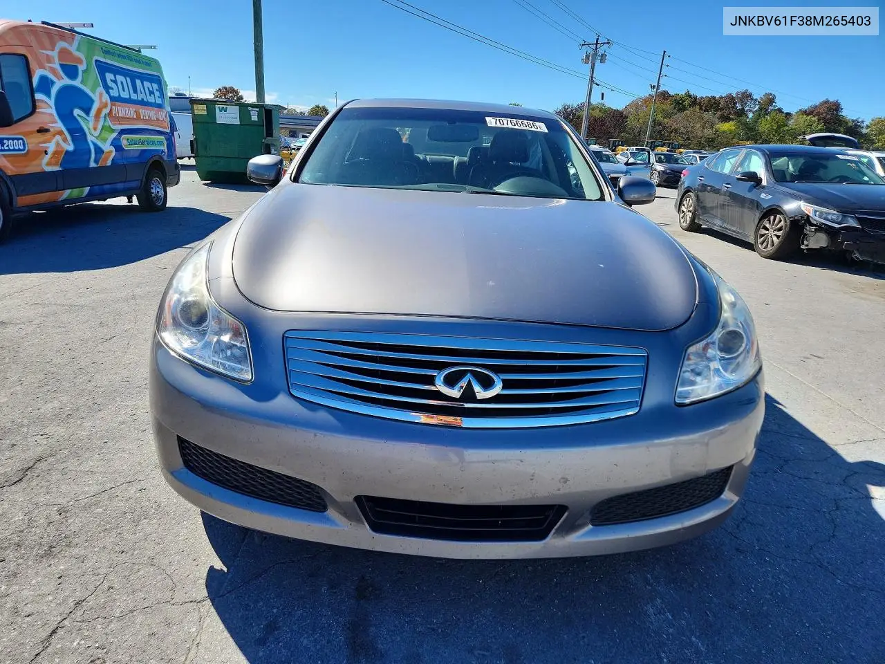 2008 INFINITI G VIN JNKBV61F38M265403 — фото 5