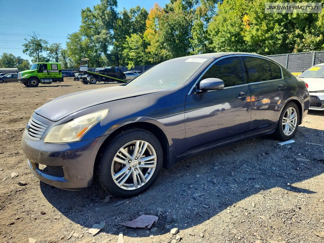 INFINITI G 2008, VIN JNKBV61F98M271321