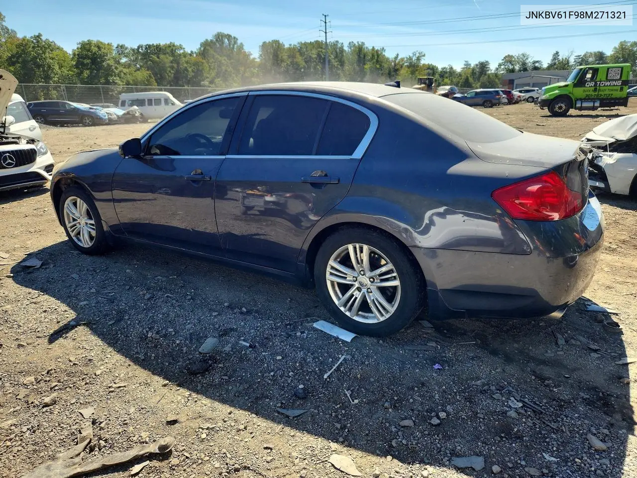 2008 INFINITI G VIN JNKBV61F98M271321 — фото 2