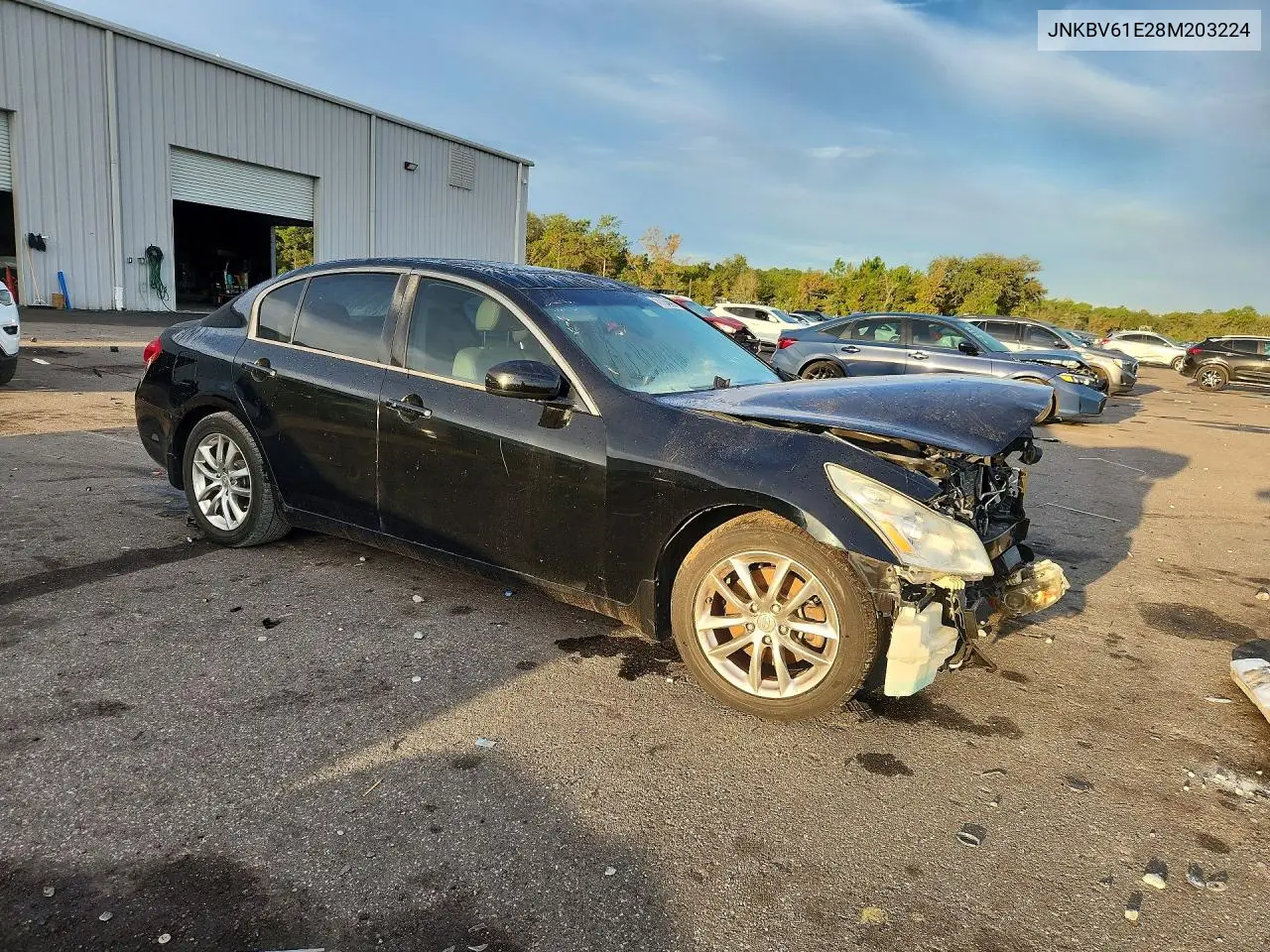 INFINITI G 2008, VIN JNKBV61E28M203224