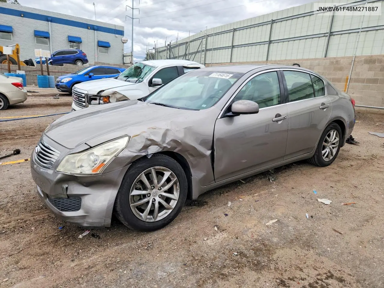 INFINITI G 2008, VIN JNKBV61F48M271887