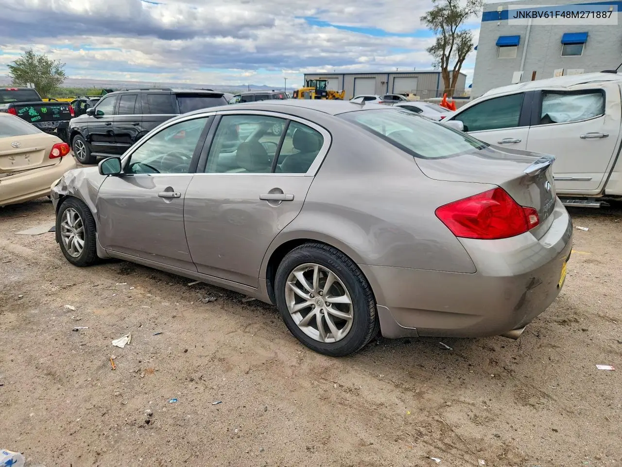 2008 INFINITI G VIN JNKBV61F48M271887 — фото 2