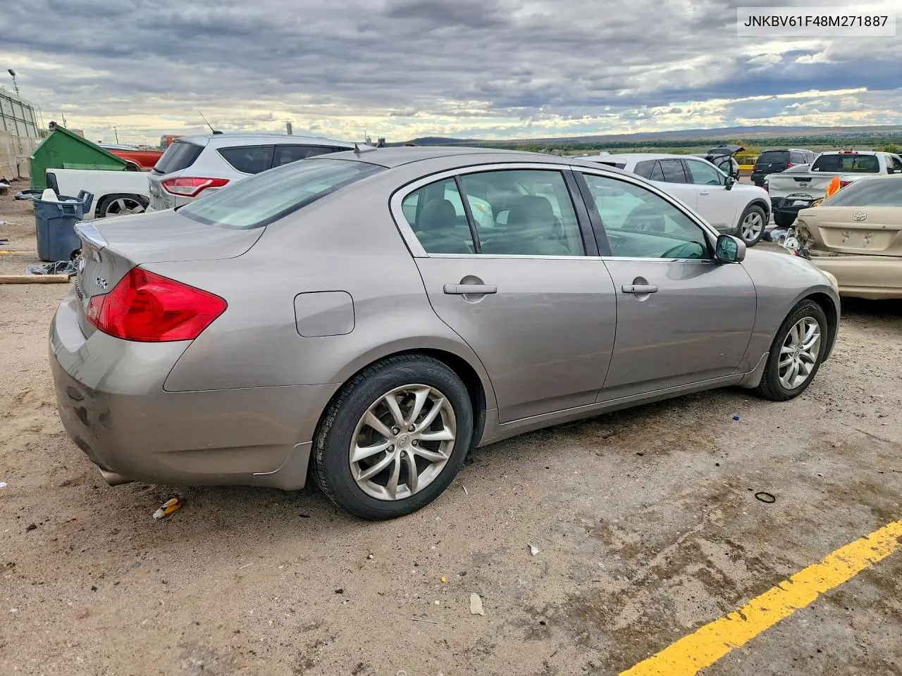 2008 INFINITI G VIN JNKBV61F48M271887 — фото 3