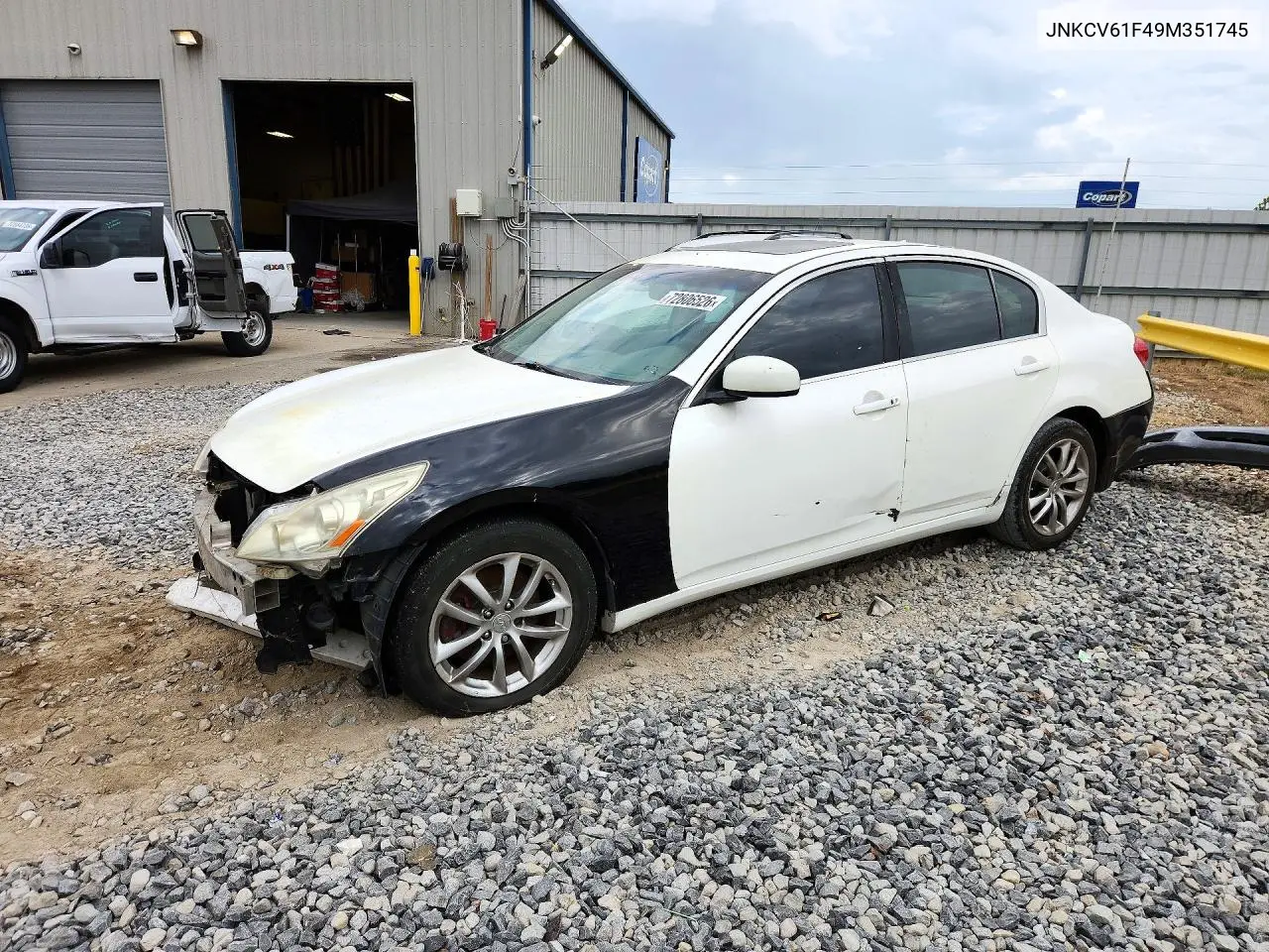 INFINITI G 2009, VIN JNKCV61F49M351745