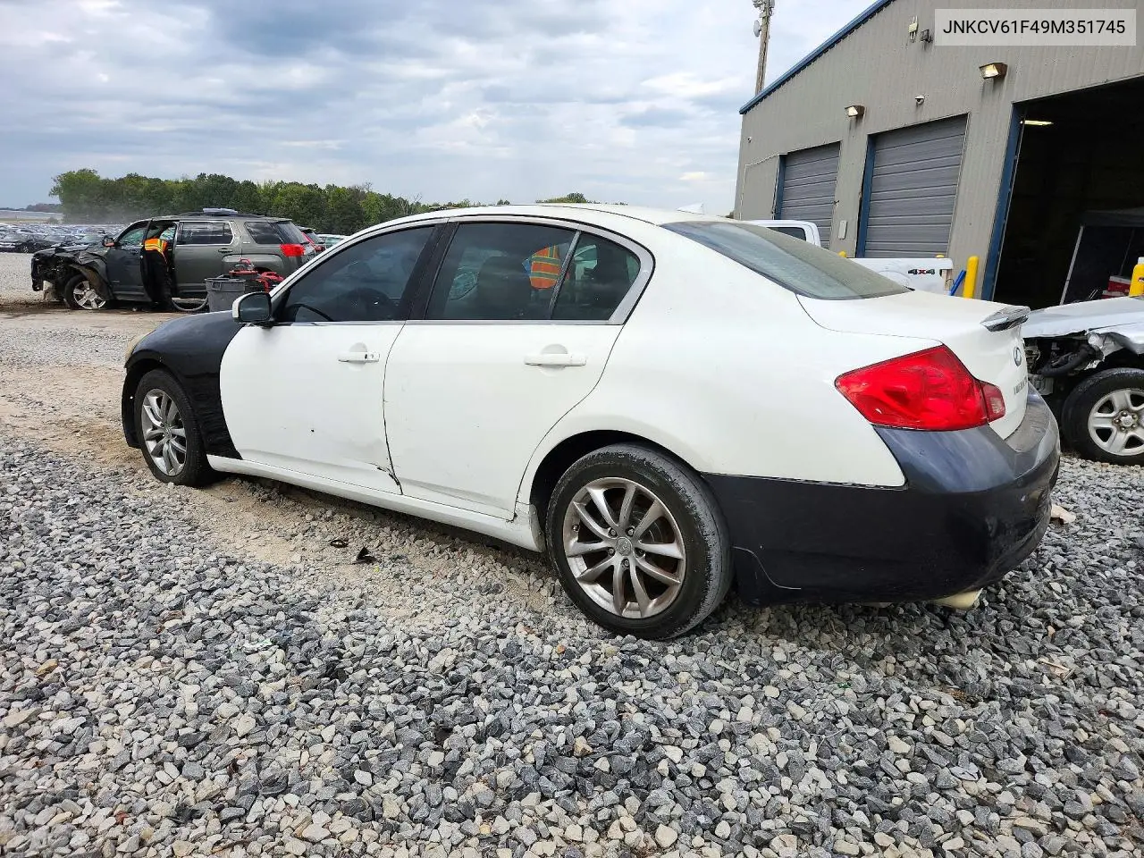 2009 INFINITI G VIN JNKCV61F49M351745 — фото 2
