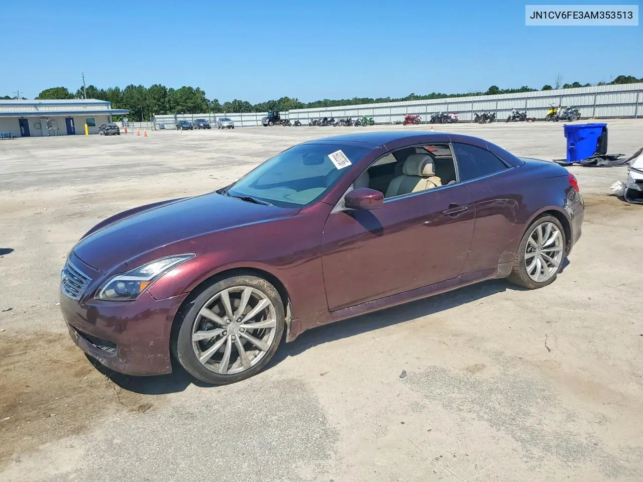 INFINITI G 2010, VIN JN1CV6FE3AM353513