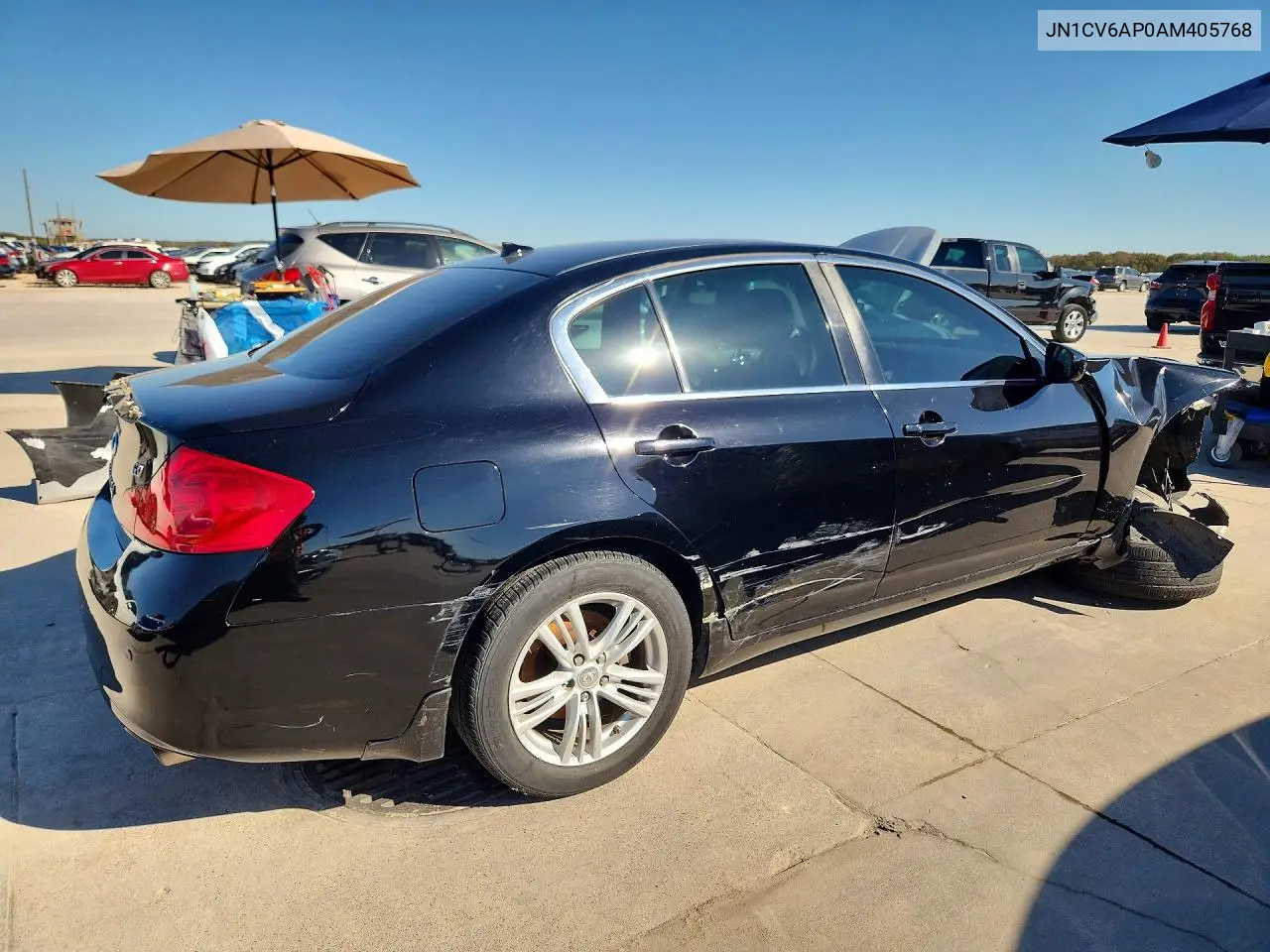 2010 INFINITI G VIN JN1CV6AP0AM405768 — фото 3