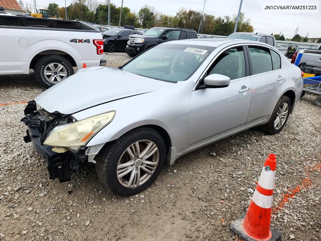 INFINITI G 2010, VIN JN1CV6AR7AM251223