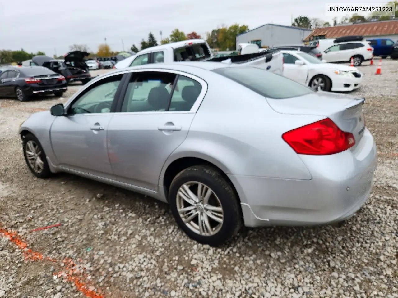 2010 INFINITI G VIN JN1CV6AR7AM251223 — фото 2